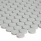 Ackland Silica White 12 in. x 13 in. Matte Porcelain Penny Round Mosaic Floor and Wall Tile, 15PK AKM-P-SIWH11X12PRM-CA - alternate 3